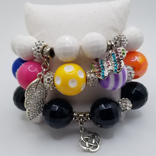 Multi Colored Bubble Gum Bracelet