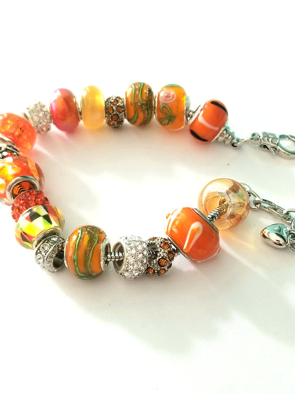 Orange Various Beads