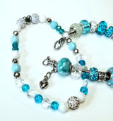 European Style Blue Bracelet and Anklet Set