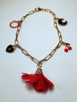 Gold Chain Charm Anklet