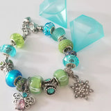 Blue and Green Charm Bracelet